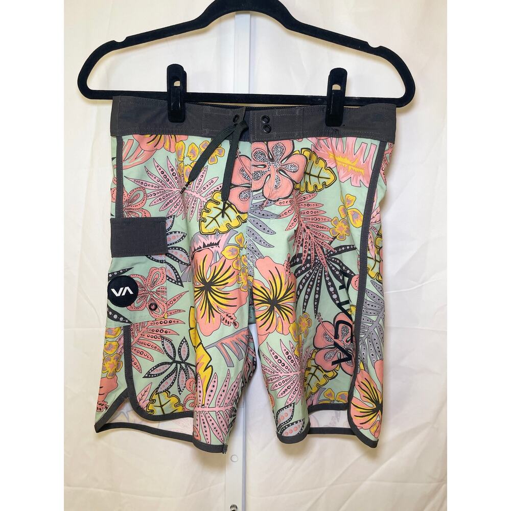 RVCA Board Shorts - Mens Size 29 - Multicolored Floral